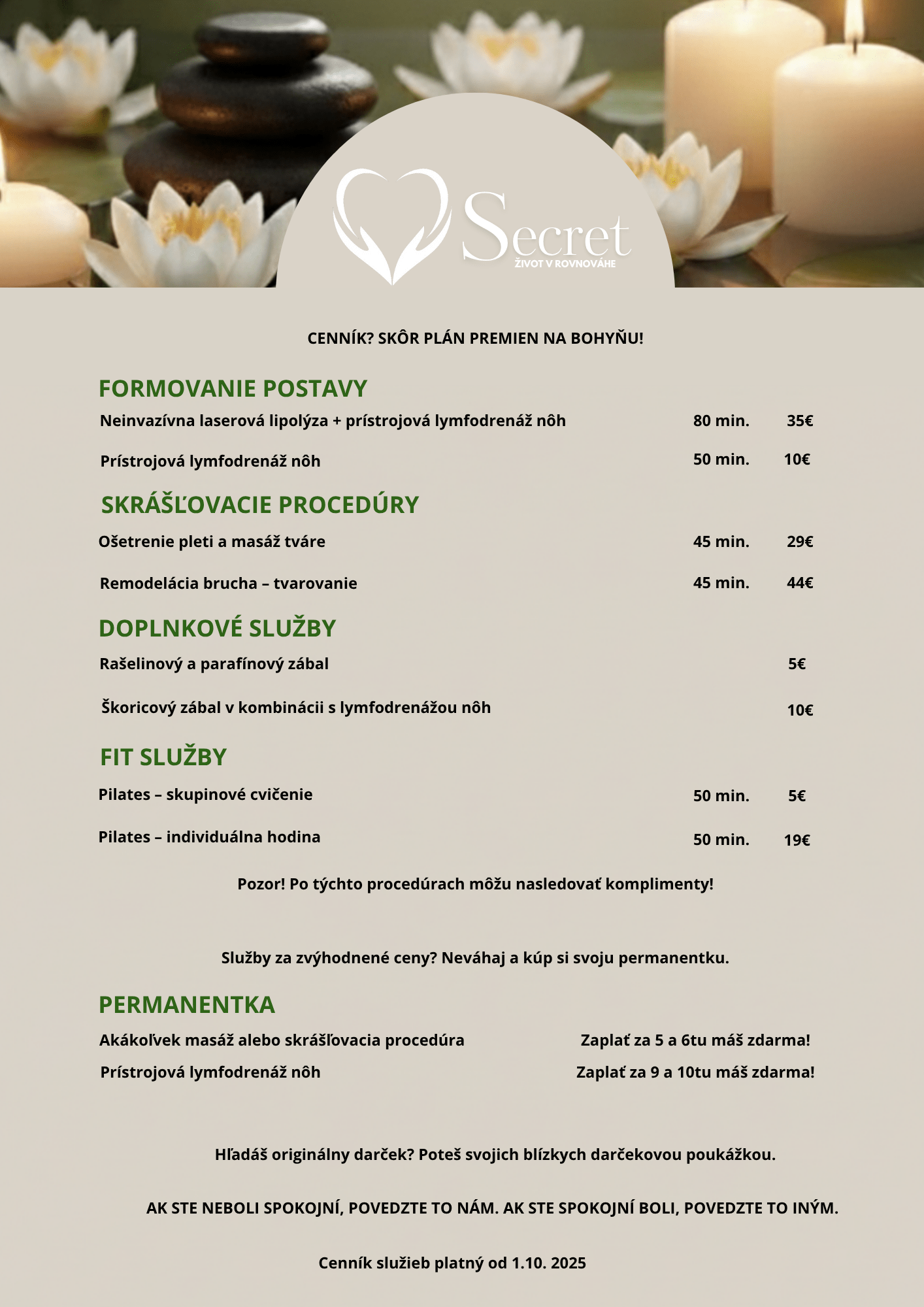 Cennik2, pricelist